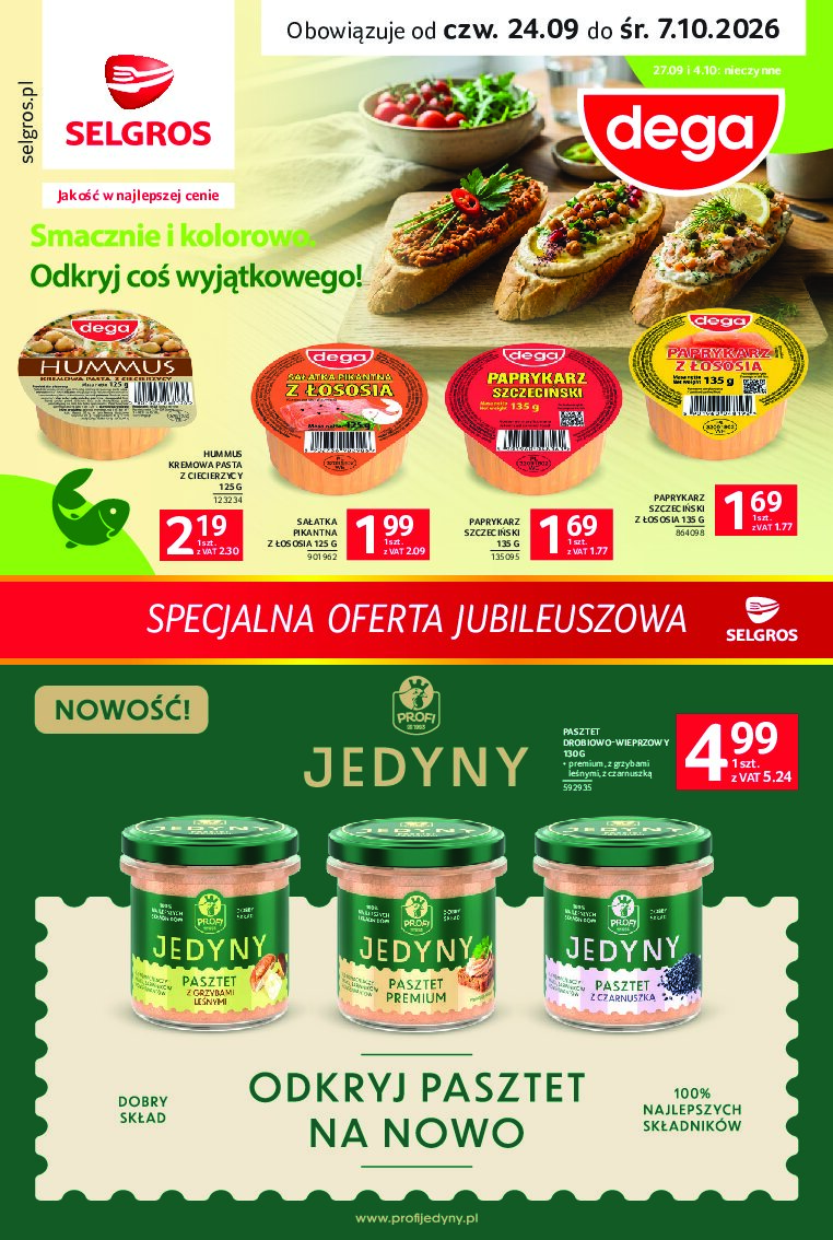 Gazetka Selgros 24/09/2026 – 07/10/2026 - gazetki promocyjne str. 1