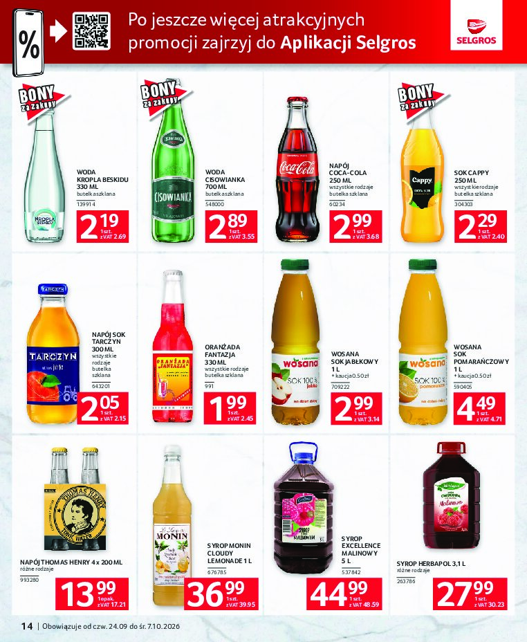 Gazetka Selgros 24/09/2026 – 07/10/2026 - gazetki promocyjne str. 14