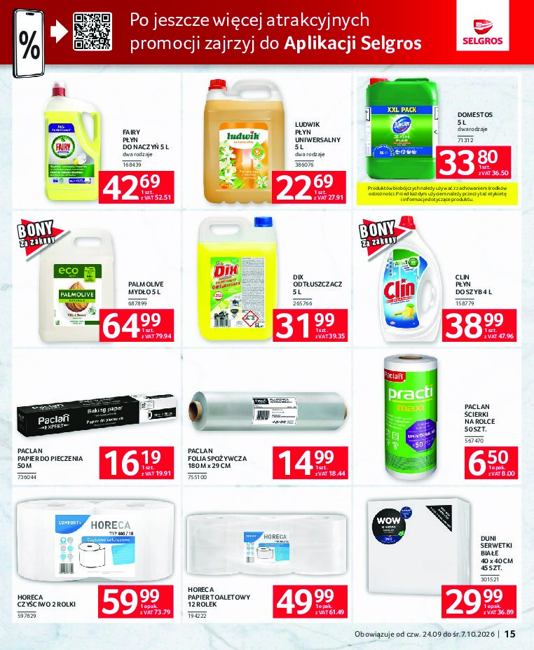 Gazetka Selgros 24/09/2026 – 07/10/2026 - gazetki promocyjne str. 15