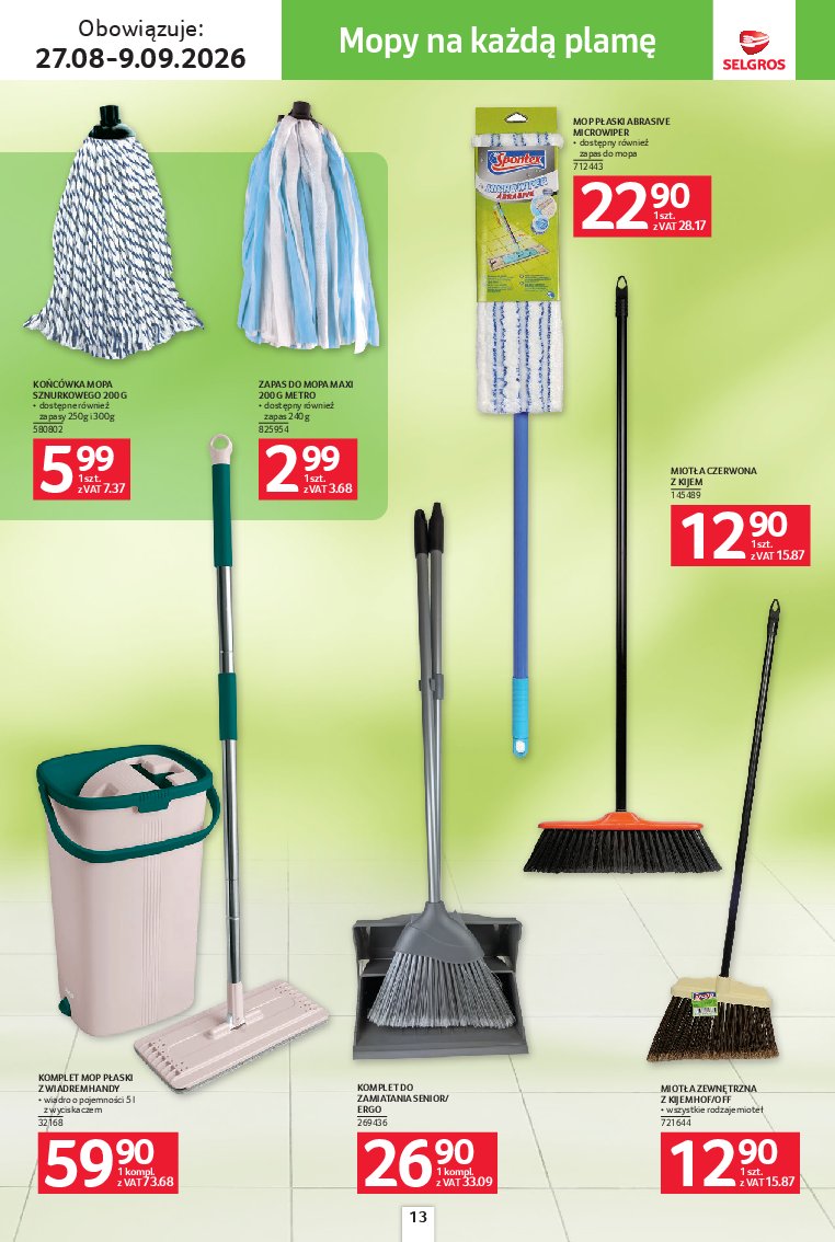 Gazetka Selgros 27/08/2026 – 09/09/2026 - gazetki promocyjne str. 13
