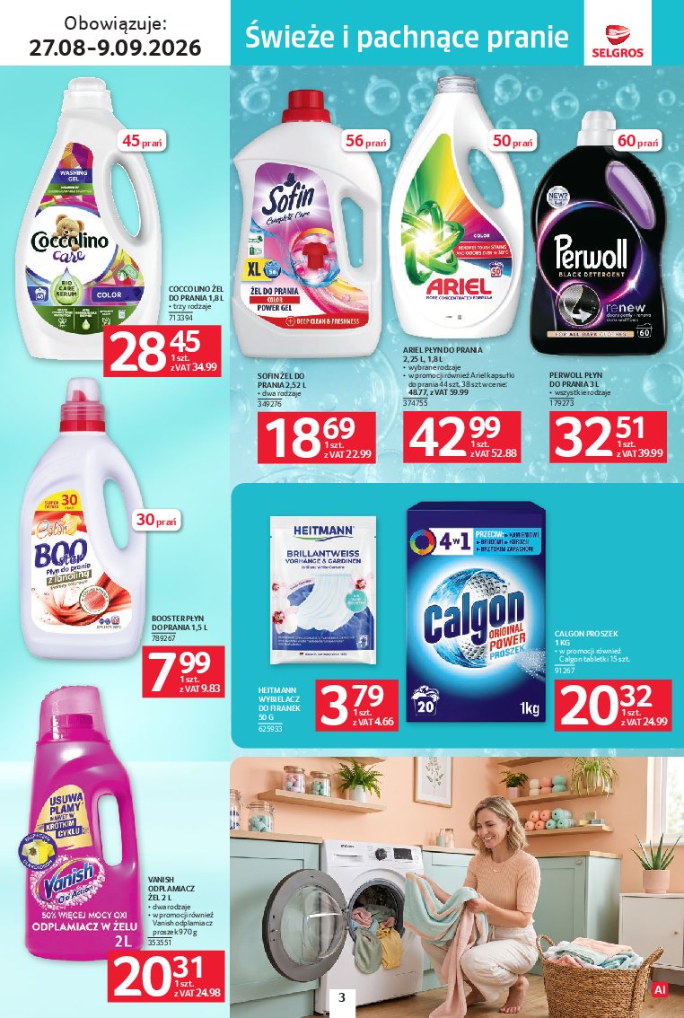 Gazetka Selgros 27/08/2026 – 09/09/2026 - gazetki promocyjne str. 3