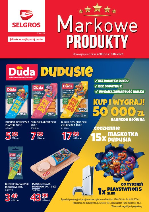 Gazetka Selgros 27/08/2026 – 09/09/2026 - gazetki promocyjne str. 1