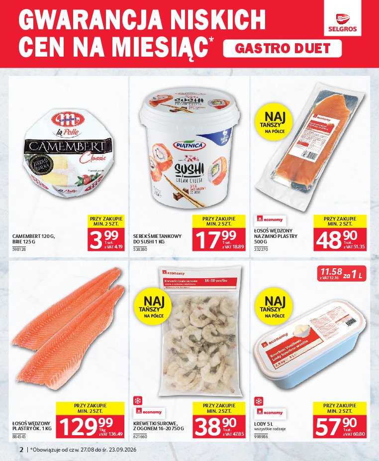 Gazetka Selgros 27/08/2026 – 23/09/2026 - gazetki promocyjne str. 2