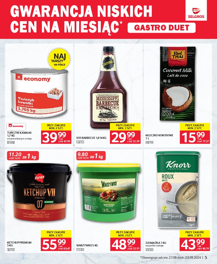 Gazetka Selgros 27/08/2026 – 23/09/2026 - gazetki promocyjne str. 5