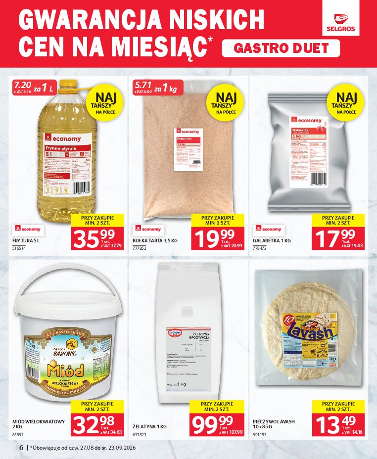 Gazetka Selgros 27/08/2026 – 23/09/2026 - gazetki promocyjne str. 6
