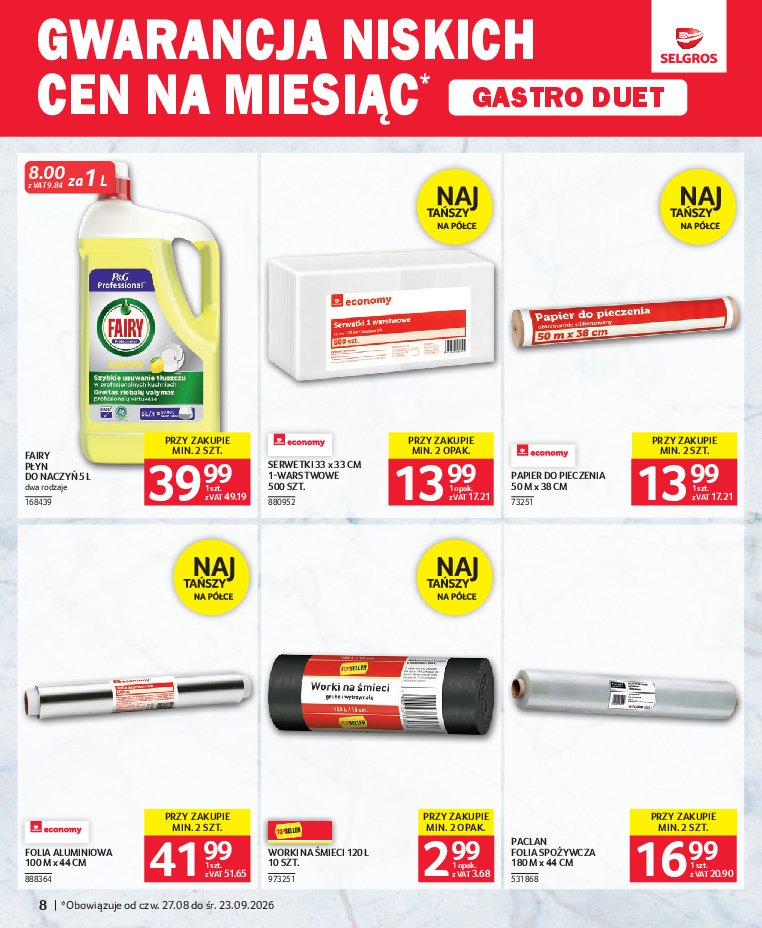 Gazetka Selgros 27/08/2026 – 23/09/2026 - gazetki promocyjne str. 8