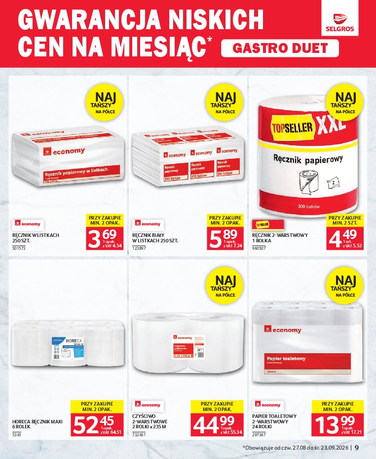 Gazetka Selgros 27/08/2026 – 23/09/2026 - gazetki promocyjne str. 9