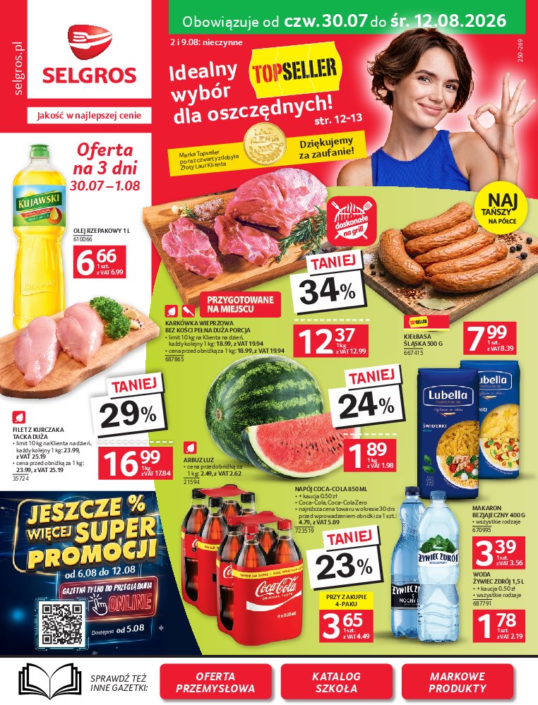 Gazetka Selgros 30/07/2026 – 12/08/2026