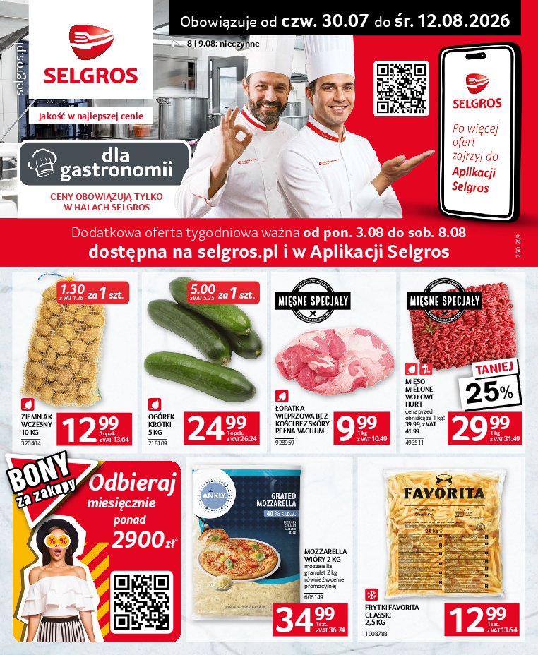 Gazetka Selgros 30/07/2026 – 12/08/2026