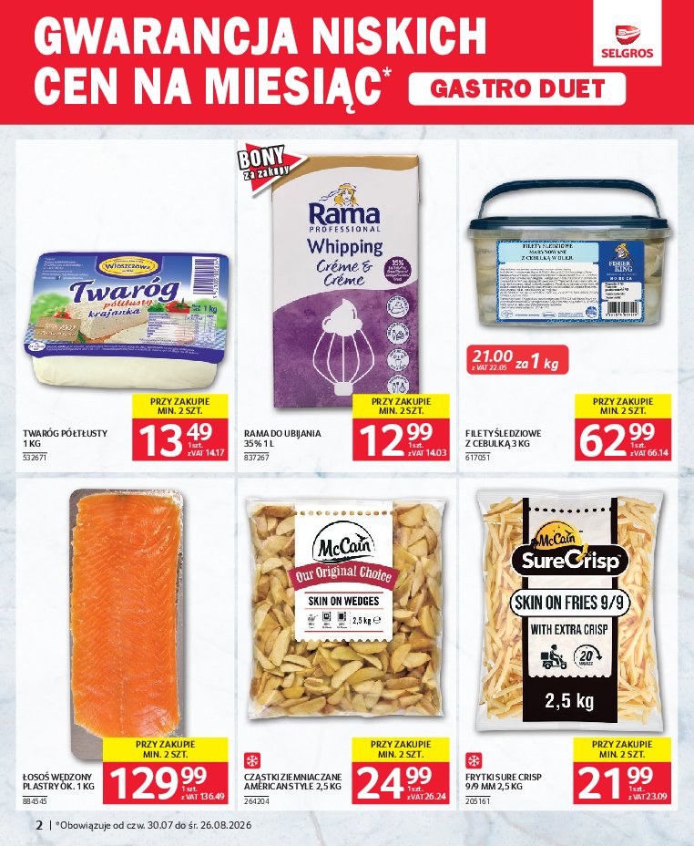 Gazetka Selgros 30/07/2026 – 26/08/2026 - gazetki promocyjne str. 2