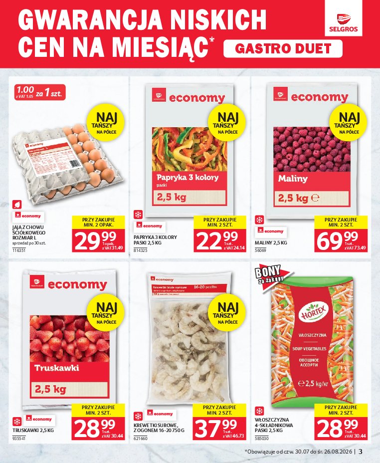 Gazetka Selgros 30/07/2026 – 26/08/2026 - gazetki promocyjne str. 3
