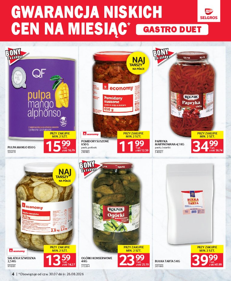 Gazetka Selgros 30/07/2026 – 26/08/2026 - gazetki promocyjne str. 4