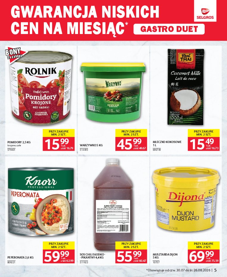 Gazetka Selgros 30/07/2026 – 26/08/2026 - gazetki promocyjne str. 5