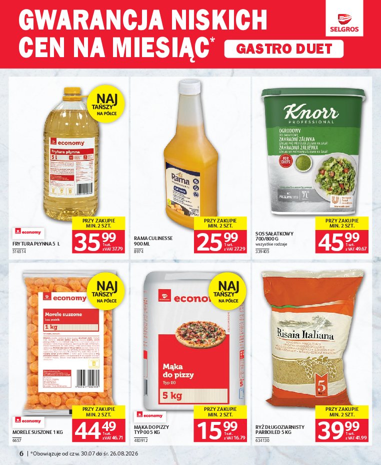 Gazetka Selgros 30/07/2026 – 26/08/2026 - gazetki promocyjne str. 6