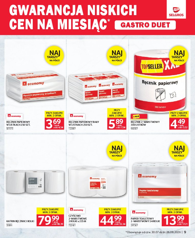 Gazetka Selgros 30/07/2026 – 26/08/2026 - gazetki promocyjne str. 9