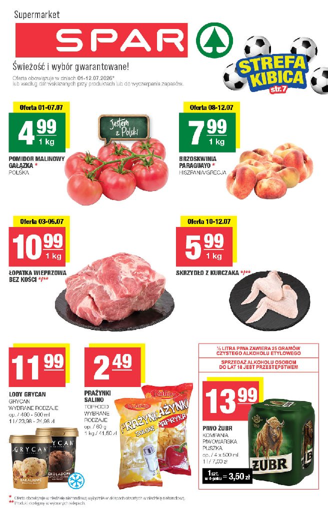 Gazetka Spar 01/07/2026 – 12/07/2026