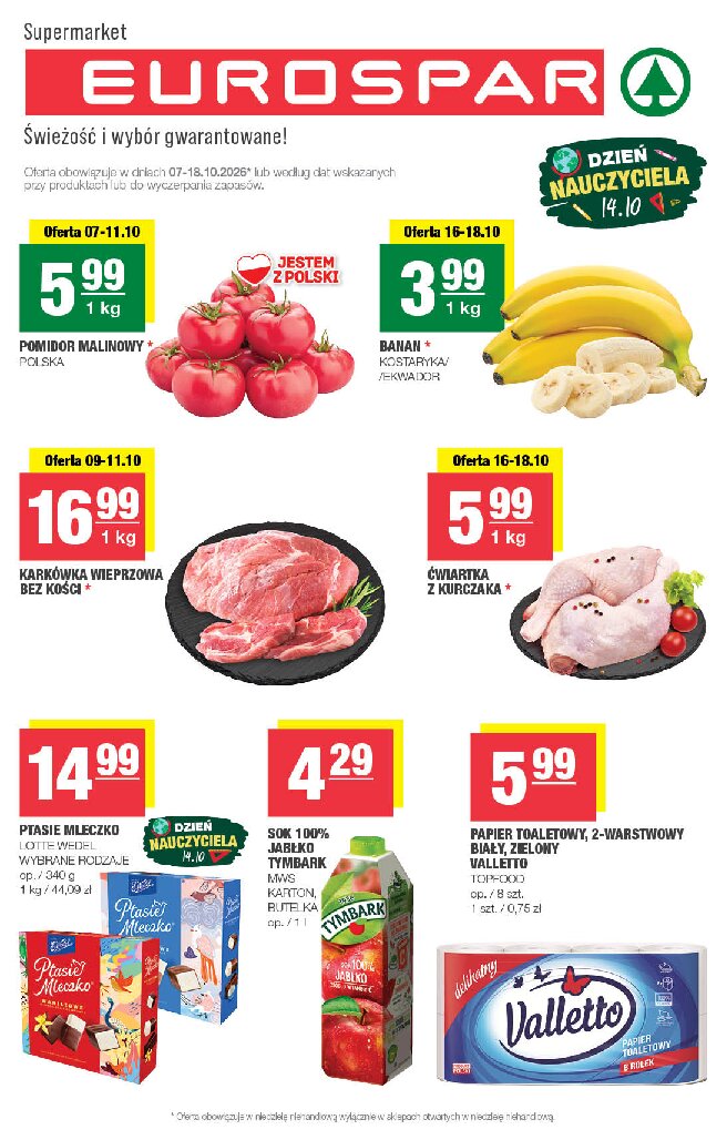 Gazetka Spar 07/10/2026 – 18/10/2026 - gazetki promocyjne str. 1