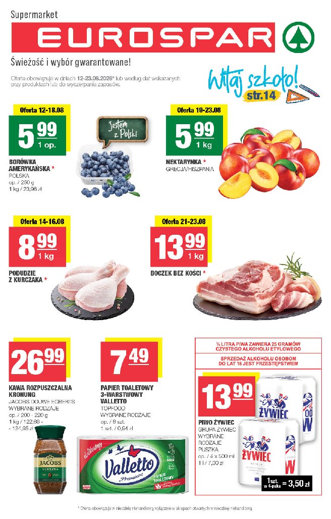 Gazetka Spar 12/08/2026 – 23/08/2026