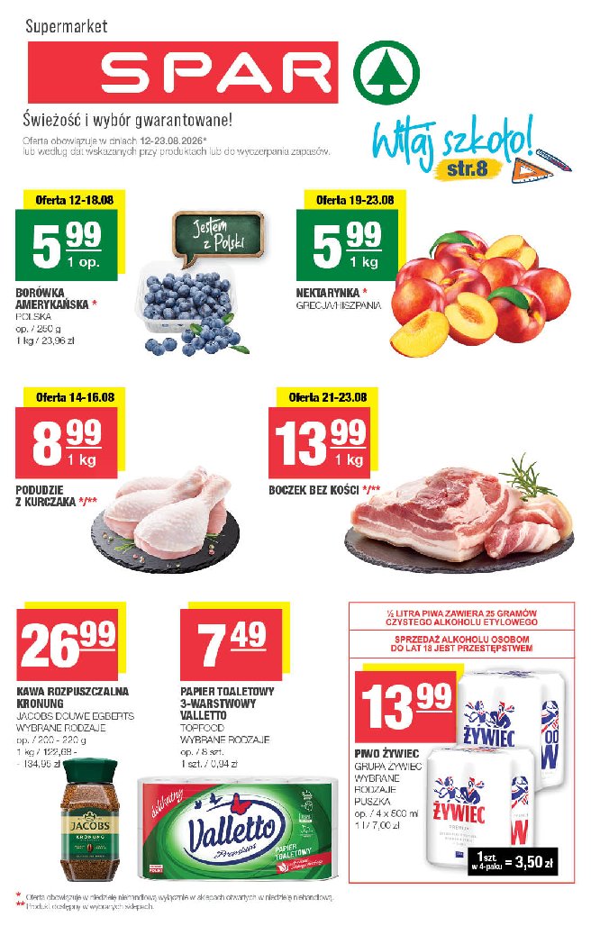 Gazetka Spar 12/08/2026 – 23/08/2026