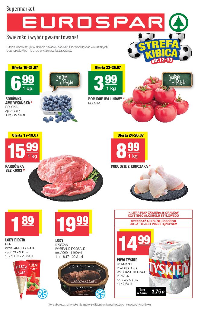 Gazetka Spar 15/07/2026 – 26/07/2026 - strona 1