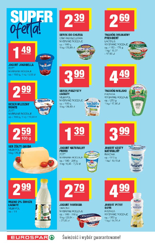 Gazetki promocyjne – jogurty - gazetki promocyjne str. 17