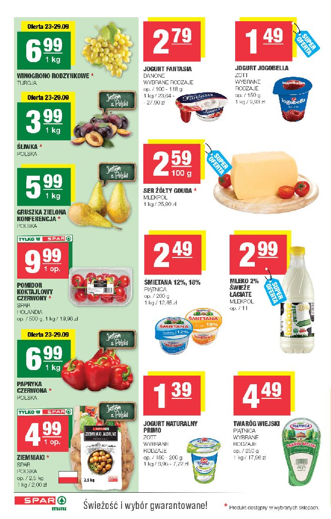 Gazetka Spar 23/09/2026 – 04/10/2026 - gazetki promocyjne str. 2