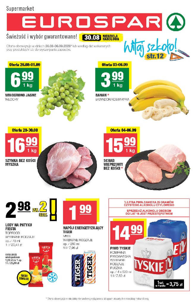 Gazetka Spar 26/08/2026 – 06/09/2026 - gazetki promocyjne str. 1