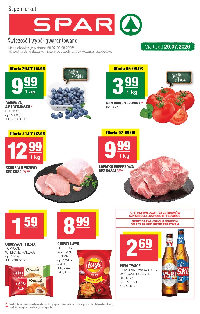 Gazetka Spar 29/07/2026 – 09/08/2026