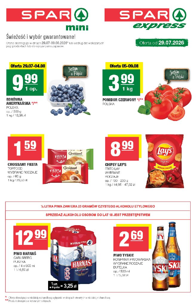 Gazetka Spar 29/07/2026 – 09/08/2026
