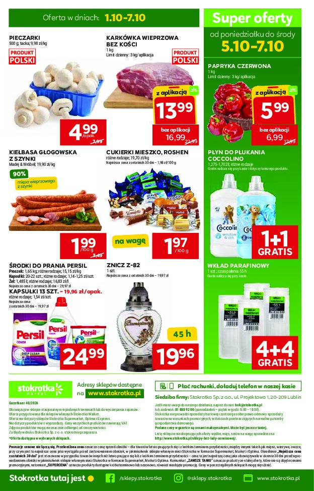 Gazetka Stokrotka 01/10/2026 – 07/10/2026 - gazetki promocyjne str. 38