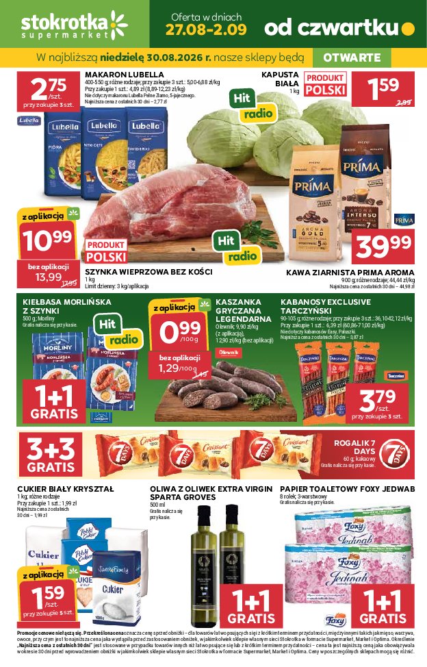 Gazetka Stokrotka 27/08/2026 – 02/09/2026 - gazetki promocyjne str. 1