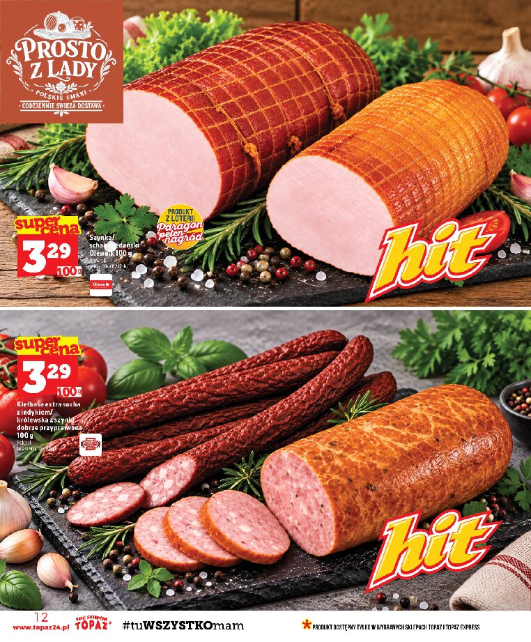 Gazetka Topaz 01/10/2026 – 07/10/2026 - gazetki promocyjne str. 12