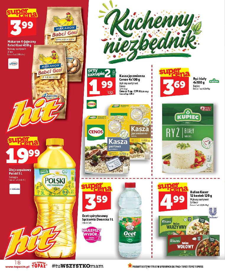 Gazetka Topaz 01/10/2026 – 07/10/2026 - gazetki promocyjne str. 18