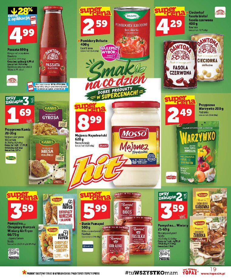 Gazetka Topaz 01/10/2026 – 07/10/2026 - gazetki promocyjne str. 19