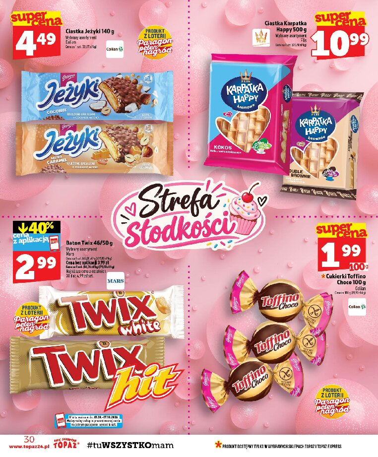 Gazetka Topaz 01/10/2026 – 07/10/2026 - gazetki promocyjne str. 30