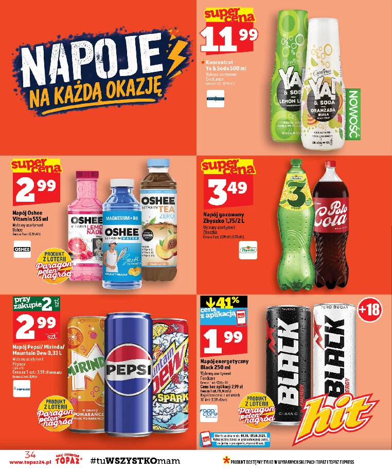 Gazetka Topaz 01/10/2026 – 07/10/2026 - gazetki promocyjne str. 34