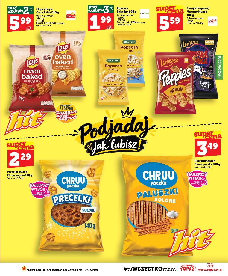 Gazetka Topaz 01/10/2026 – 07/10/2026 - gazetki promocyjne str. 39