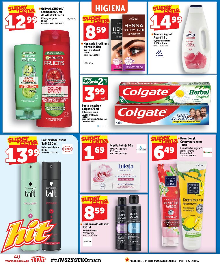 Gazetka Topaz 01/10/2026 – 07/10/2026 - gazetki promocyjne str. 40