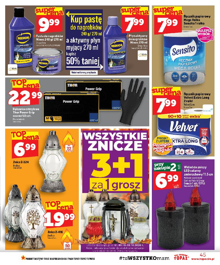 Gazetka Topaz 01/10/2026 – 07/10/2026 - gazetki promocyjne str. 45