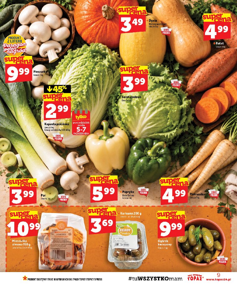 Gazetka Topaz 01/10/2026 – 07/10/2026 - gazetki promocyjne str. 9