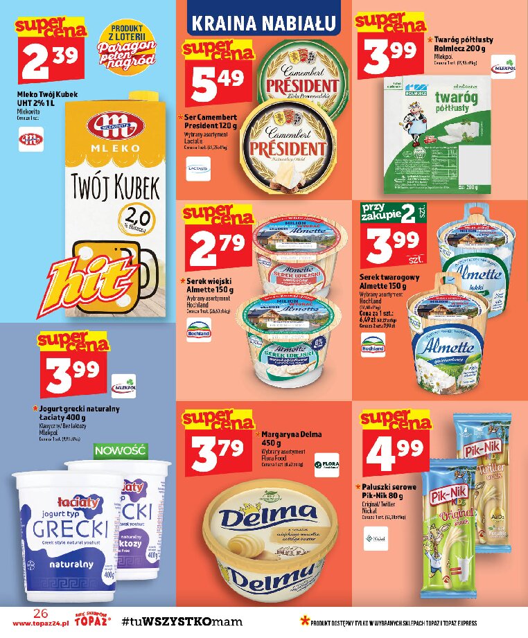 Gazetka Topaz 03/09/2026 – 09/09/2026 - gazetki promocyjne str. 26