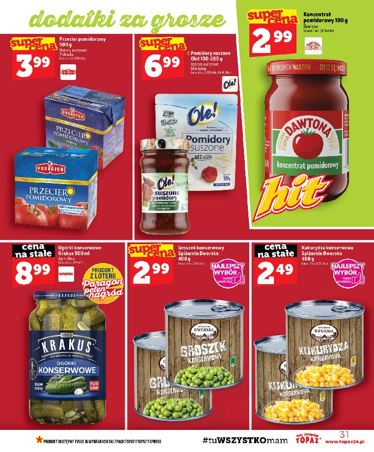 Gazetka Topaz 03/09/2026 – 09/09/2026 - gazetki promocyjne str. 31