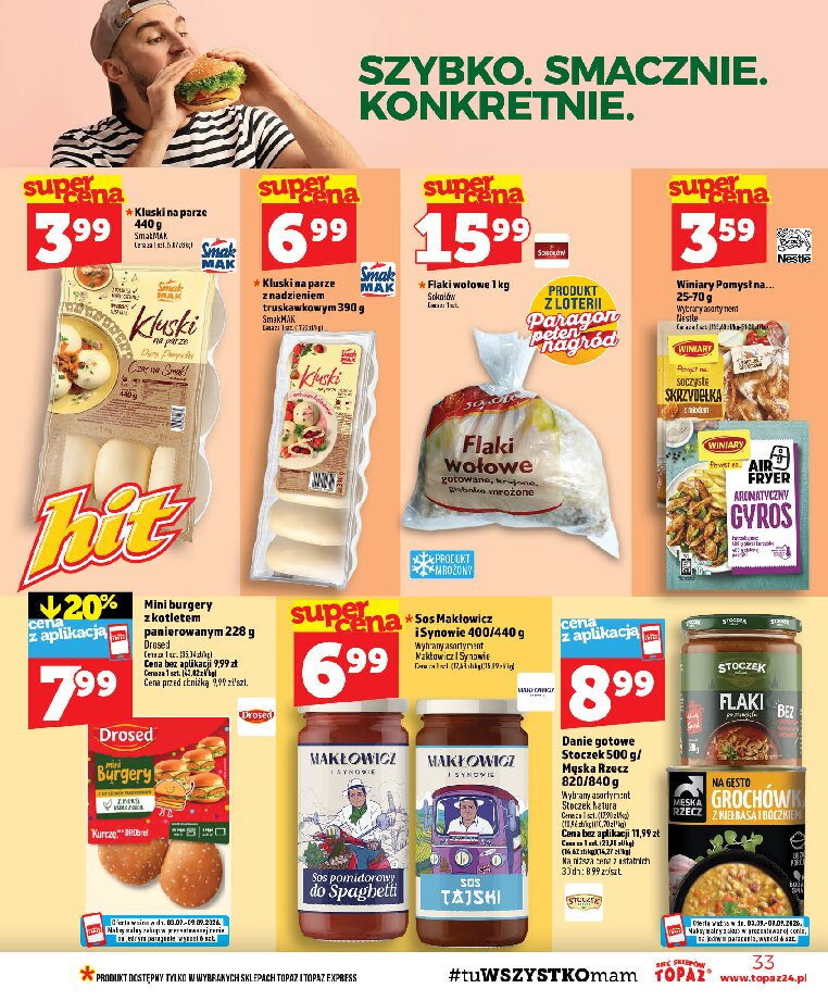 Gazetka Topaz 03/09/2026 – 09/09/2026 - gazetki promocyjne str. 33
