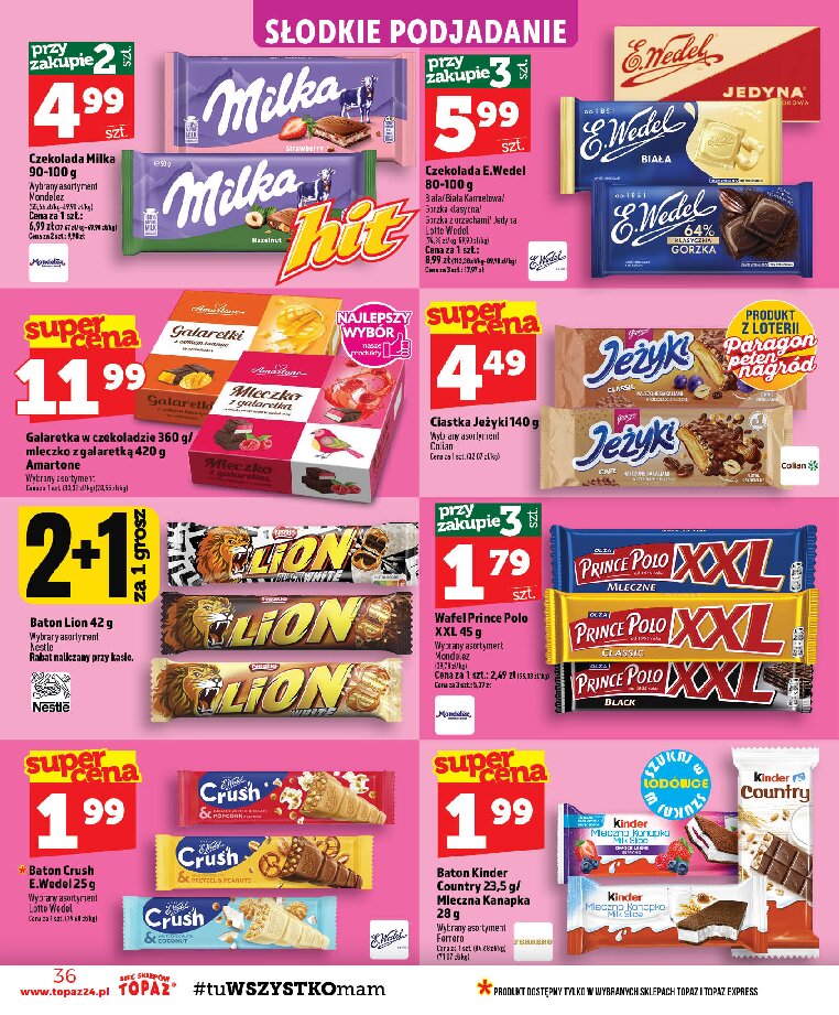 Gazetka Topaz 03/09/2026 – 09/09/2026 - gazetki promocyjne str. 36