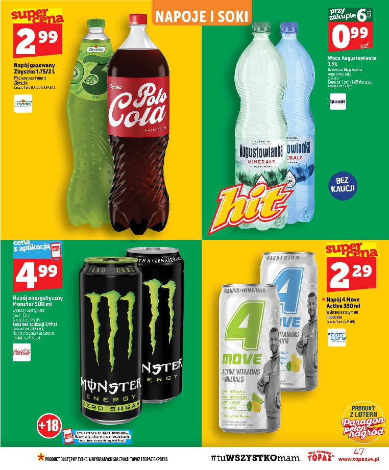 Gazetka Topaz 03/09/2026 – 09/09/2026 - gazetki promocyjne str. 47