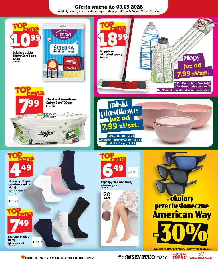 Gazetka Topaz 03/09/2026 – 09/09/2026 - gazetki promocyjne str. 57