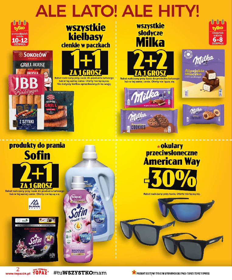 Gazetka Topaz 06/08/2026 – 12/08/2026 - strona 2