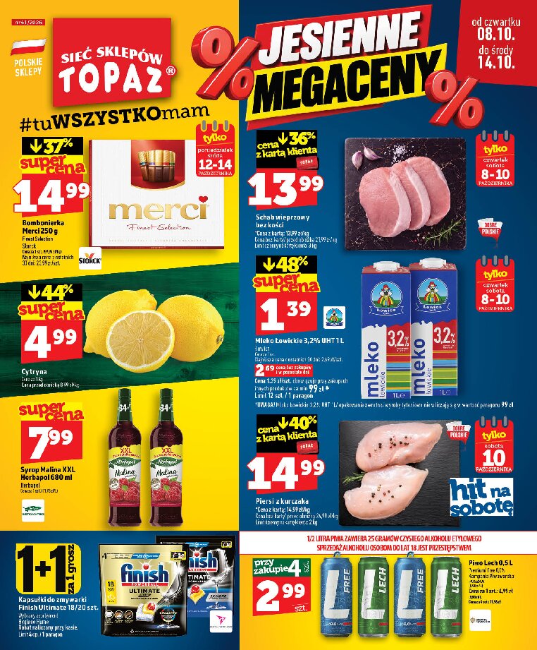 Gazetka Topaz 08/10/2026 – 14/10/2026 - gazetki promocyjne str. 1