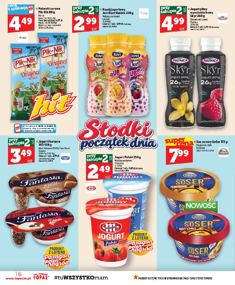 Gazetka Topaz 08/10/2026 – 14/10/2026 - gazetki promocyjne str. 18