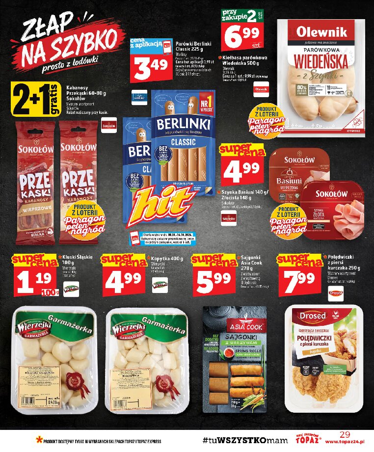 Gazetka Topaz 08/10/2026 – 14/10/2026 - gazetki promocyjne str. 29